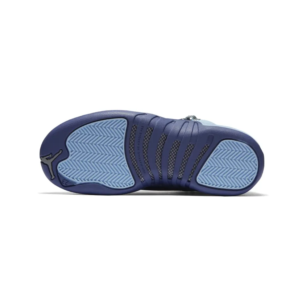 Jordan 12 Retro Hornets (GS) Blue Cap/Metallic Silver-Dark Purple Dust (510815-418)