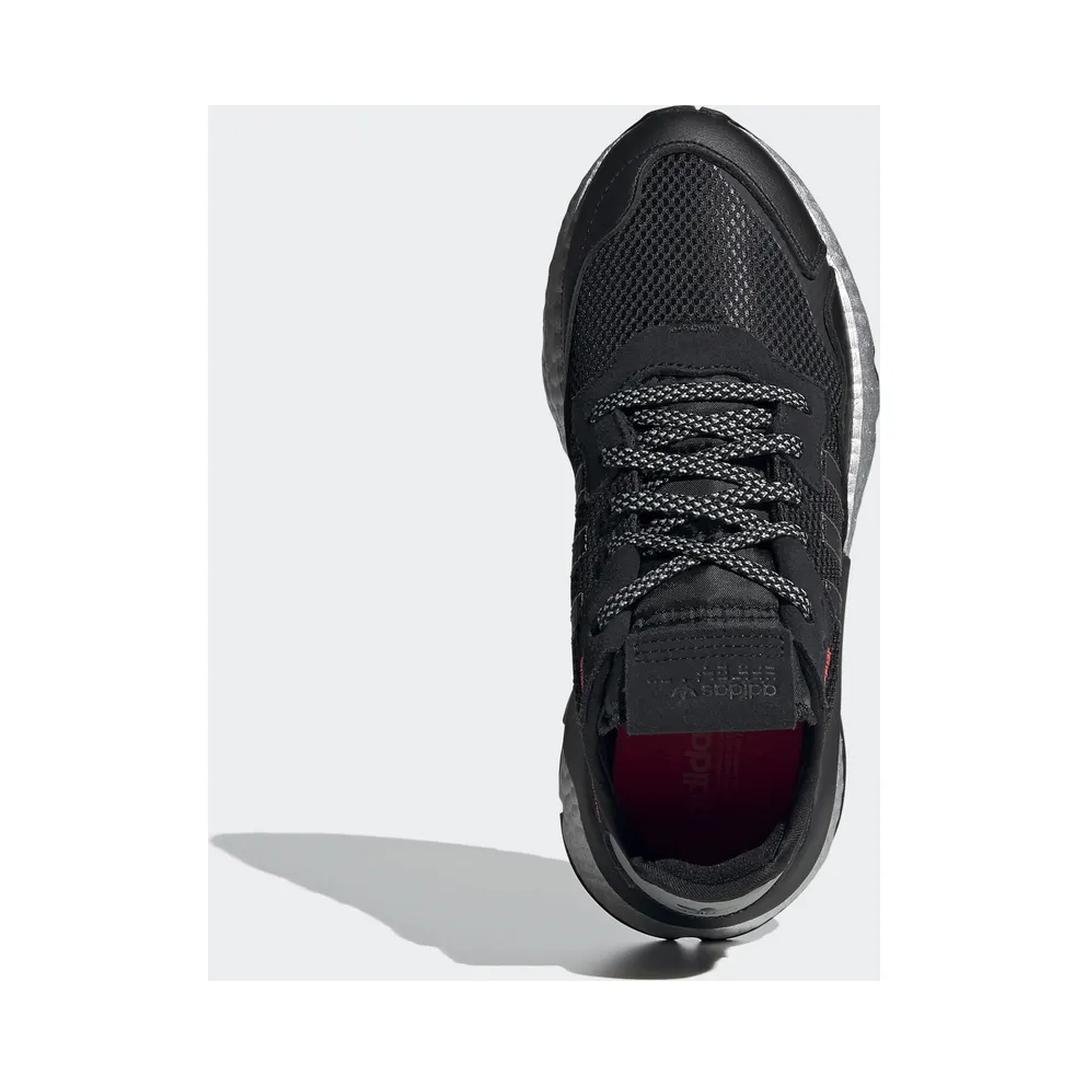 adidas Nite Jogger Core Black (W) Core Black/Shock Red/Silver Metallic (FV4137)