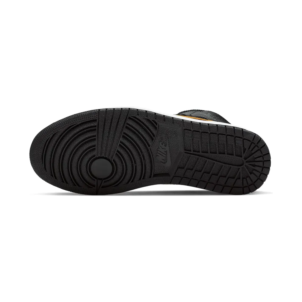 Jordan 1 Mid Black University Gold Black/University Gold-White (CI9352-001)