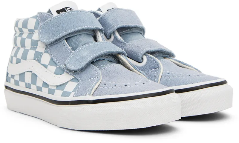 Vans Kids Blue & White Sk8-Mid Reissue V Little Kids Sneakers (VN0A38HHBD2)