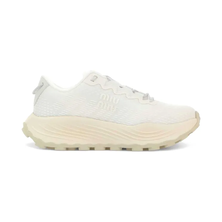 Miu Technical Fabric Sneakers White (5E480E_3LED_F0009)