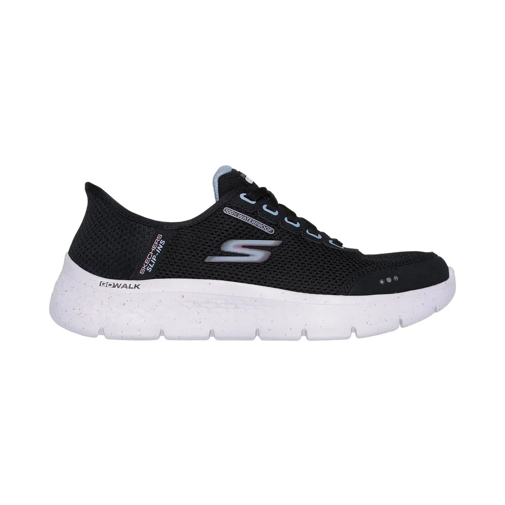 Skechers Slip-ins Waterproof: GO WALK Flex – Clear Creek Sneaker Black/Mauve