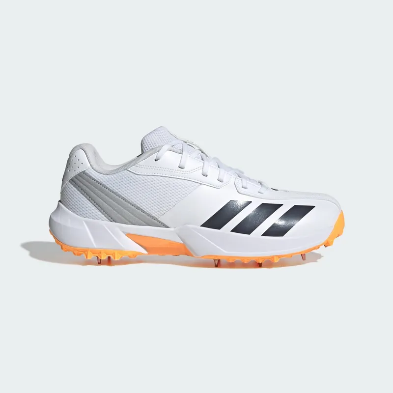 adidas 22yds Spike Cricket “Cloud White / Aurora Onix / Lucid Tangerine” (JQ8545)