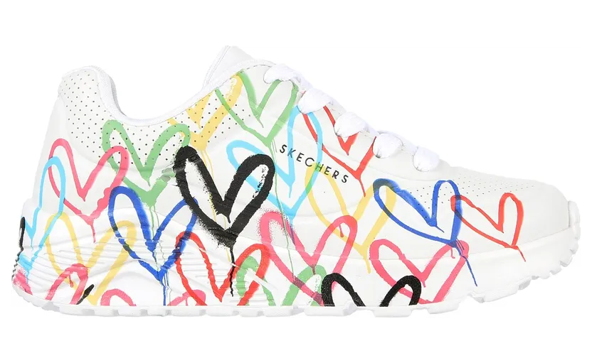 Skechers JGoldcrown: UNO Lite – Spread the Love Sneaker White