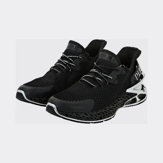 Plein Sport Thunder Force Gen. X-01 Mesh Low-Top Sneakers Black (FABSUSC0335PTE003N0291)