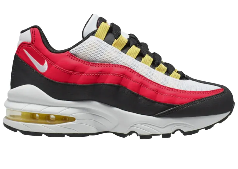 Nike Air Max 95 White Bright Crimson (PS) White/Bright Crimson/Black (905461-105)