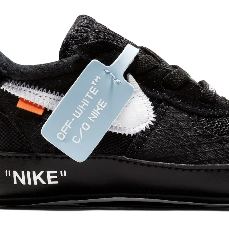 Nike x Off White Air Force 1 Low Black (Toddler) (2018) (BV0854-001)