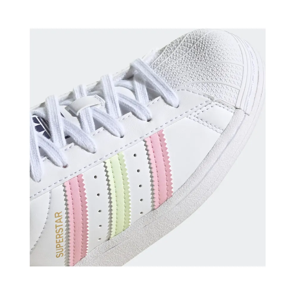 Adidas Superstar Cloud White / Almost Lime / True Pink (GY3330)
