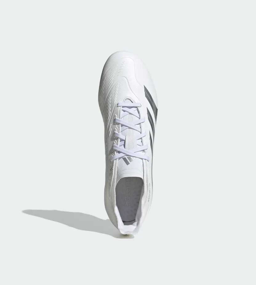 adidas Predator 24 League Low FG Cloud White Silver Metallic Grey (IE2372)