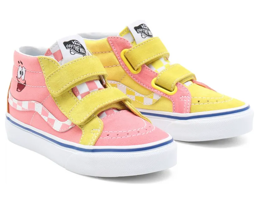 VANS Vans X Spongebob Sk8-mid Reissue Velcro Kinderschoenen Multicolour (VN00018T9ES)
