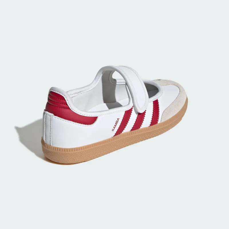 Adidas Samba Jane Kids Cloud White / Team Victory Red / Gum (KJ2658)