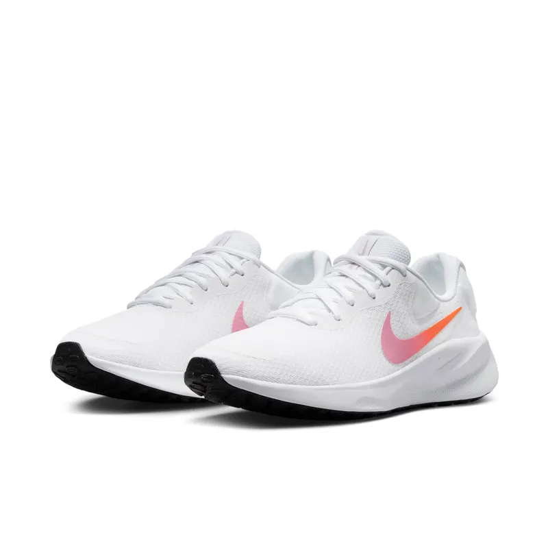 Nike Revolution 7 White Beyond Pink Black Hyper Crimson (FB2208-104)