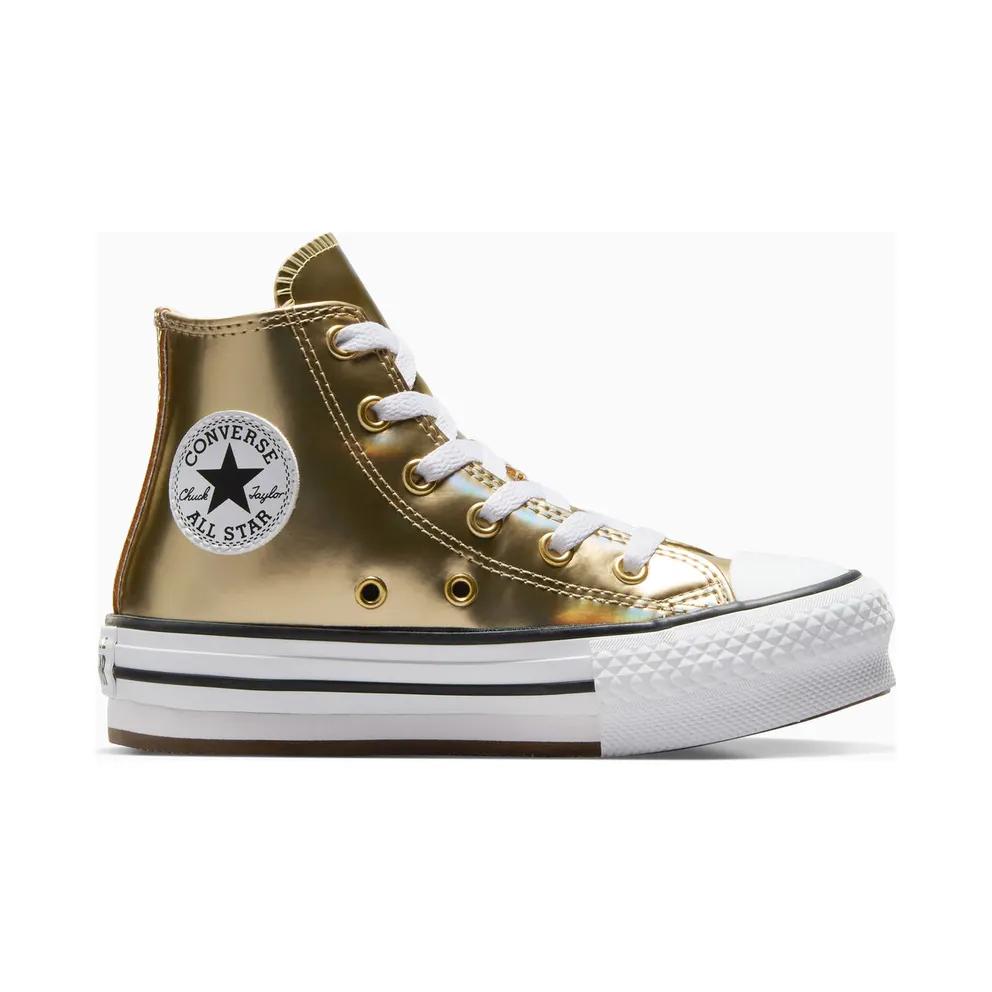 Converse Chuck Taylor All Star EVA Lift Platform Metallic Metallic Light Gold/White (A12607C)