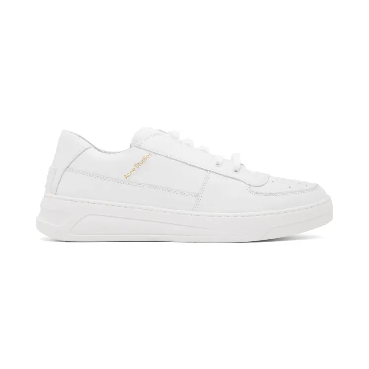 Acne Studios White Perey Lace-Up Sneakers (BD0113-)