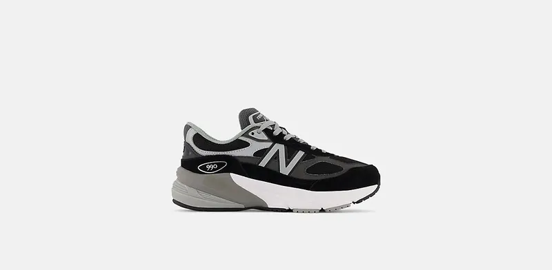 New Balance 990v6 GS “Black/Silver” (GC990BK6)