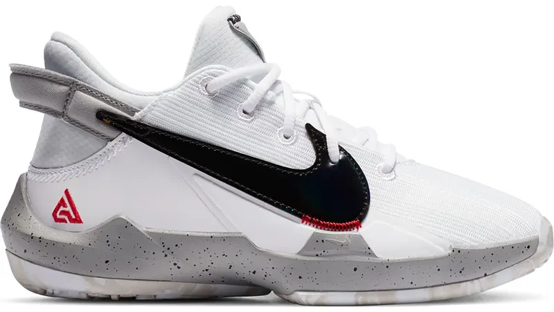 Nike Zoom Freak 2 White Cement (PS) White/White-University Red-Grey Fog (CN8576-100)