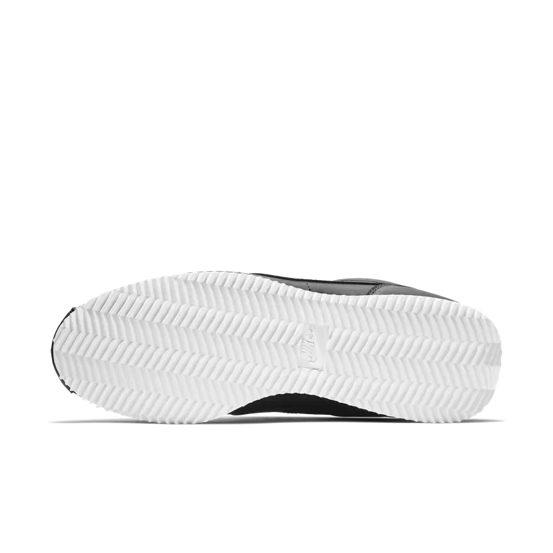 Nike Cortez Basic Black White Black/White-Metallic Silver (819719-012)
