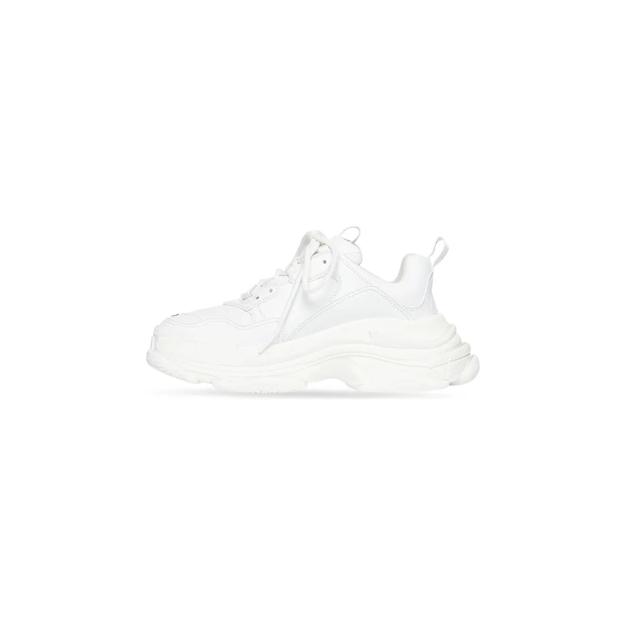 Balenciaga Triple S Synthetic Leather Triple White (W) (524039W2FA59000) (4)