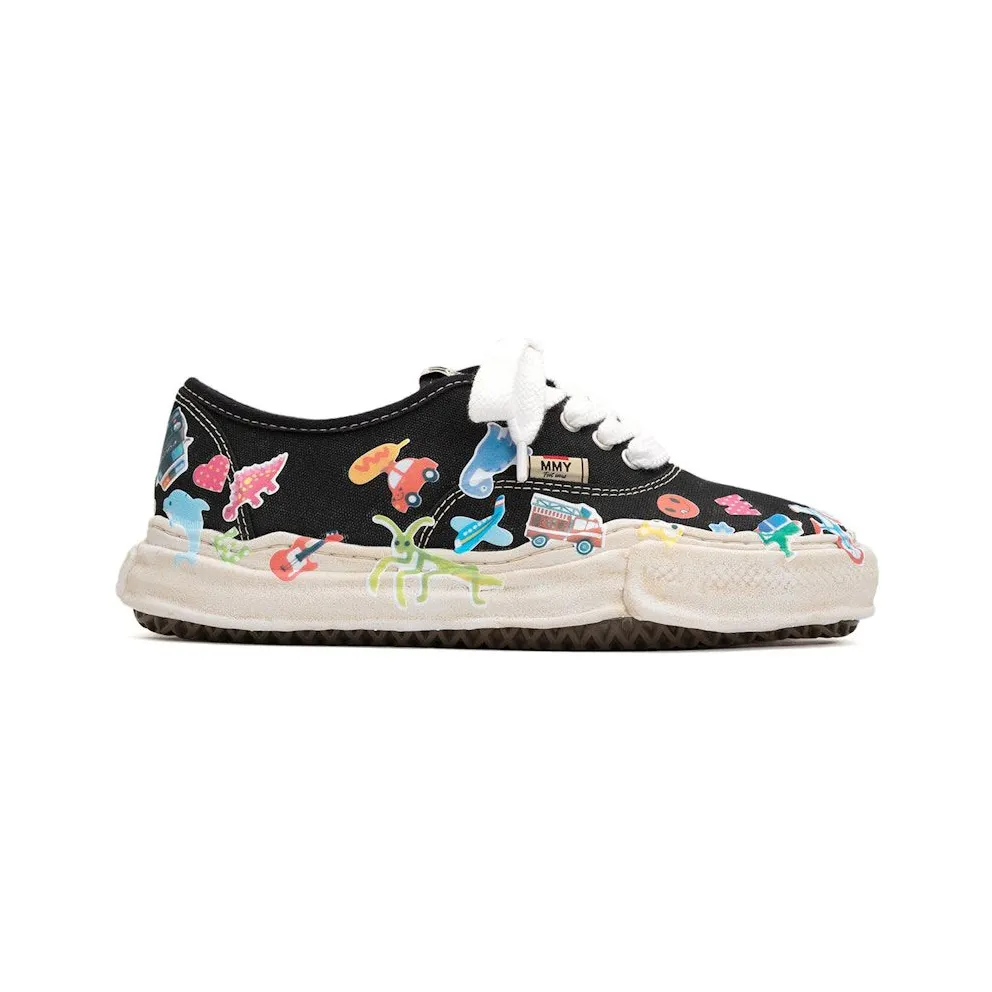 Maison Mihara Yasuhiro Baker OG Sole Canvas Low Printed Sticker Black (A14FW745-BLK)