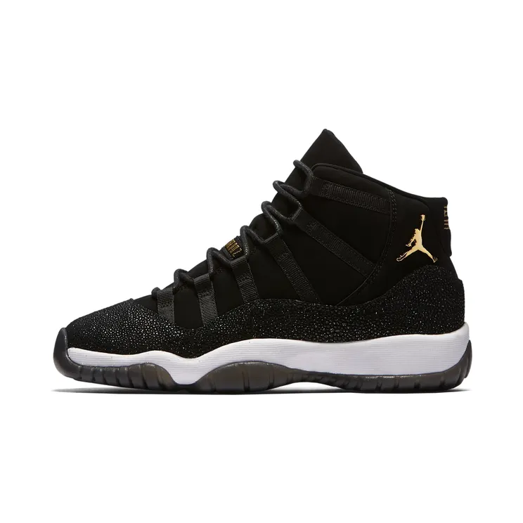 Air Jordan 11 Retro Prem HC Heiress – “Black / White / Infrared 23 / Metallic Gold” (852625-030)