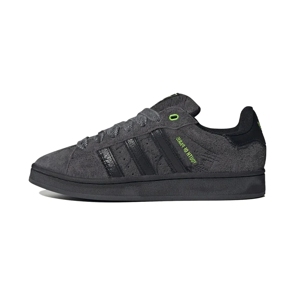 adidas Campus 00s Youth of Paris Schuh Carbon / Solar Green / Core Black (IE8349)