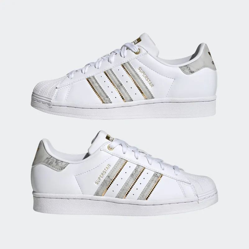 Adidas Superstar Cloud White / Gold Metallic / Cloud White (GX1839)