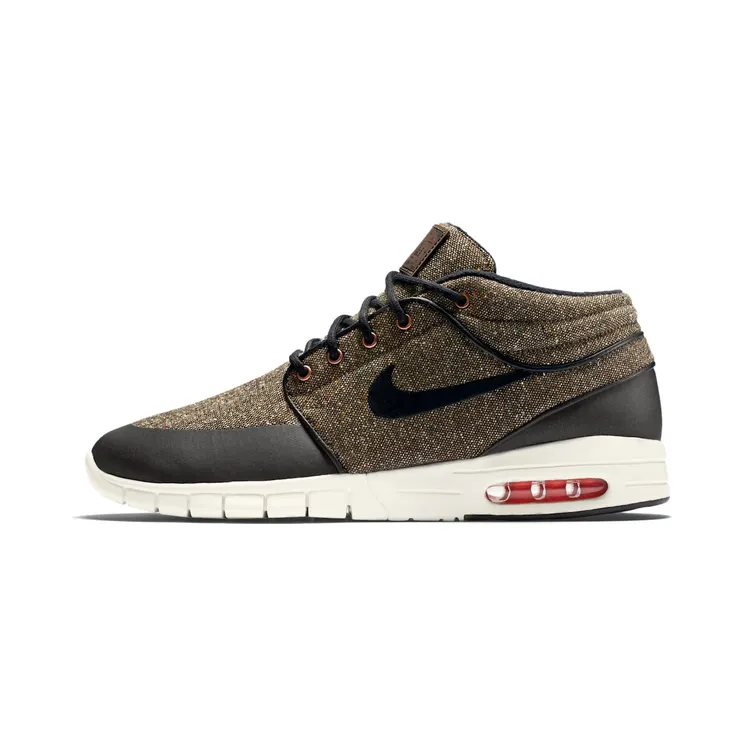 Nike SB Stefan Janoski Max MID “Baroque Brown / Laser Crimson / Sail / Black” (807507-206)