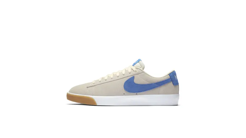 Nike SB Blazer Low Pale Ivory Pacific Blue Pale Ivory/White-Gum Light Brown-Pacific Blue (704939-103)