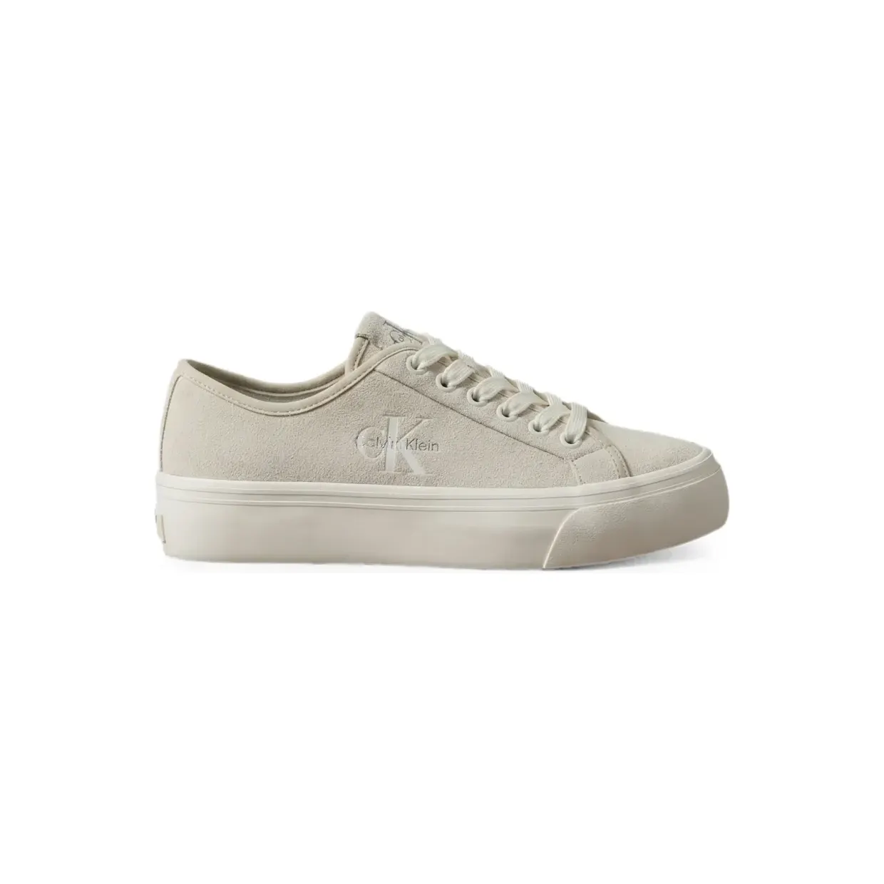 Calvin Klein Low-top sneakers met geborduurd logo – Beige (HW0HW03088YAL)