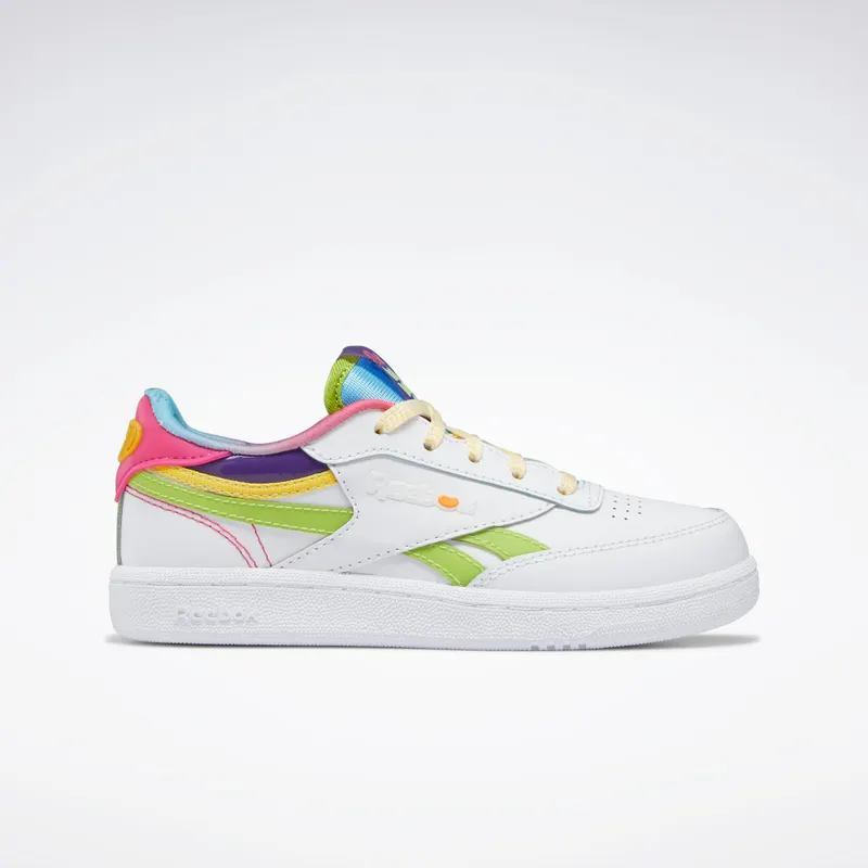 Reebok Jelly Belly Club C Revenge Shoes Cloud White / Sonic Green / Radiant Aqua