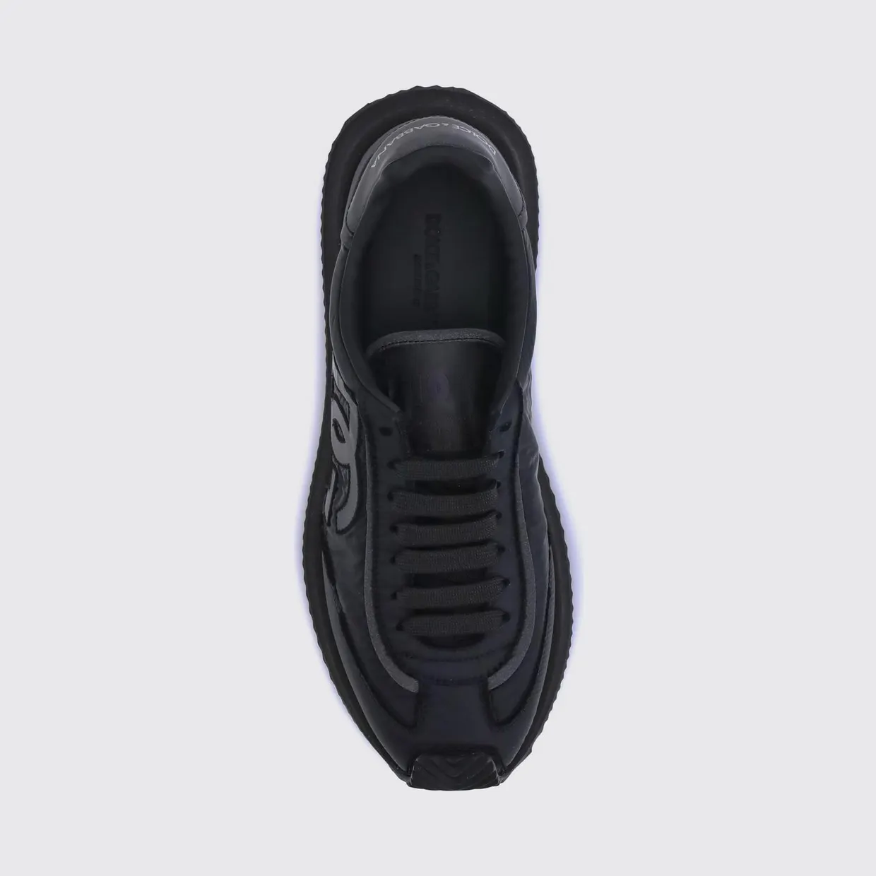 Dolce & Gabbana DG Cushion Nylon and Leather Monogram Sneakers Black (CS2288AF99280999) (3)