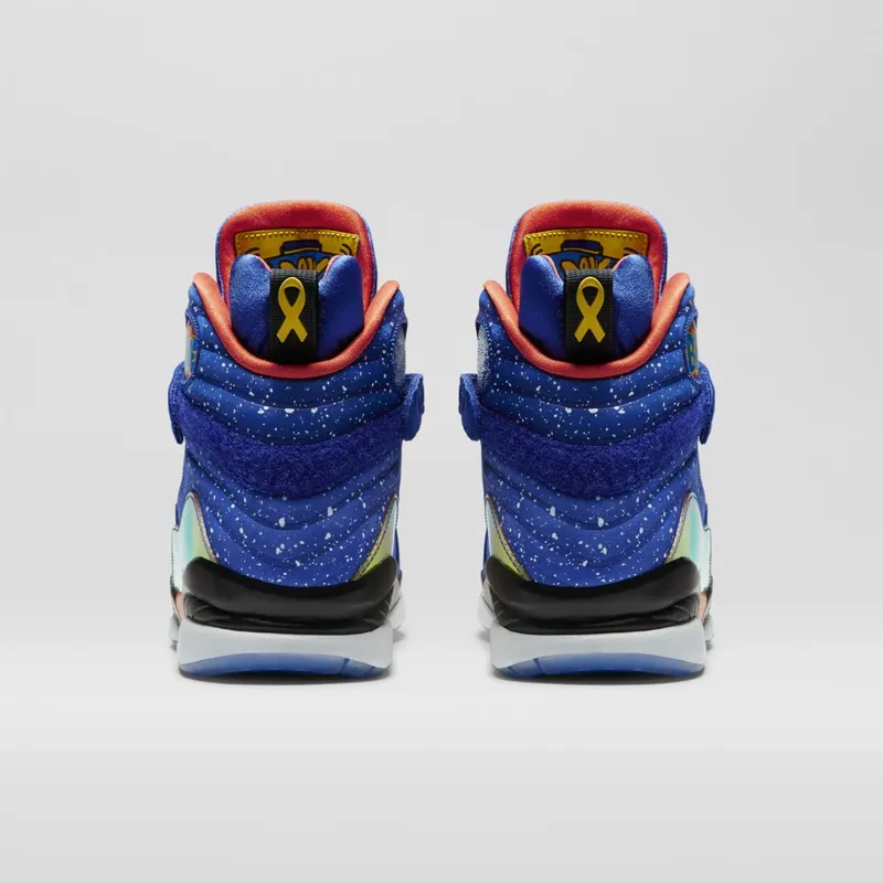 Jordan  8 Retro Doernbecher Hyper Blue-Electro Orange-Black (729893-480)