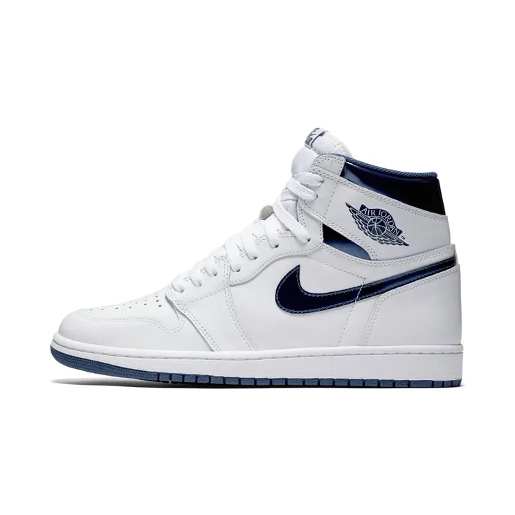 Air Jordan 1 Retro High OG Metallic “White / Midnight Navy” (555088-106)