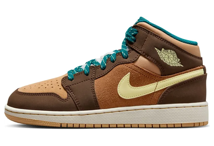 Nike Air Jordan 1 Mid SE Cacao Wow (GS) (DZ6335-200)