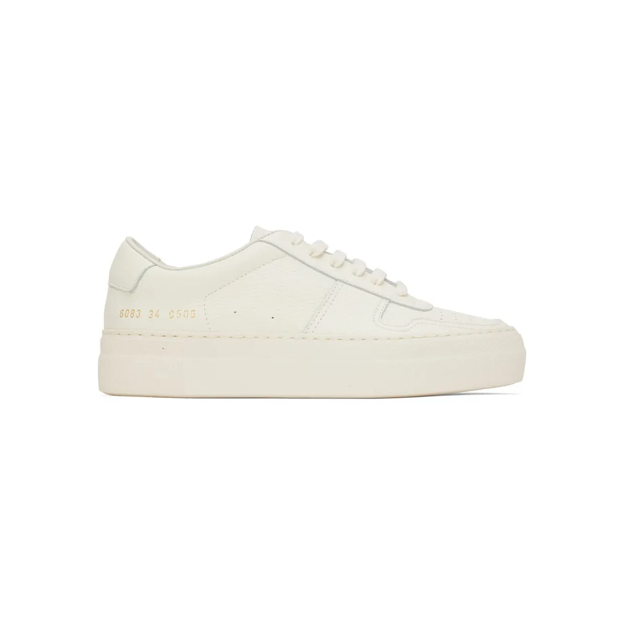 Common Projects White Summer Edition BBall Low Sneakers (6083)