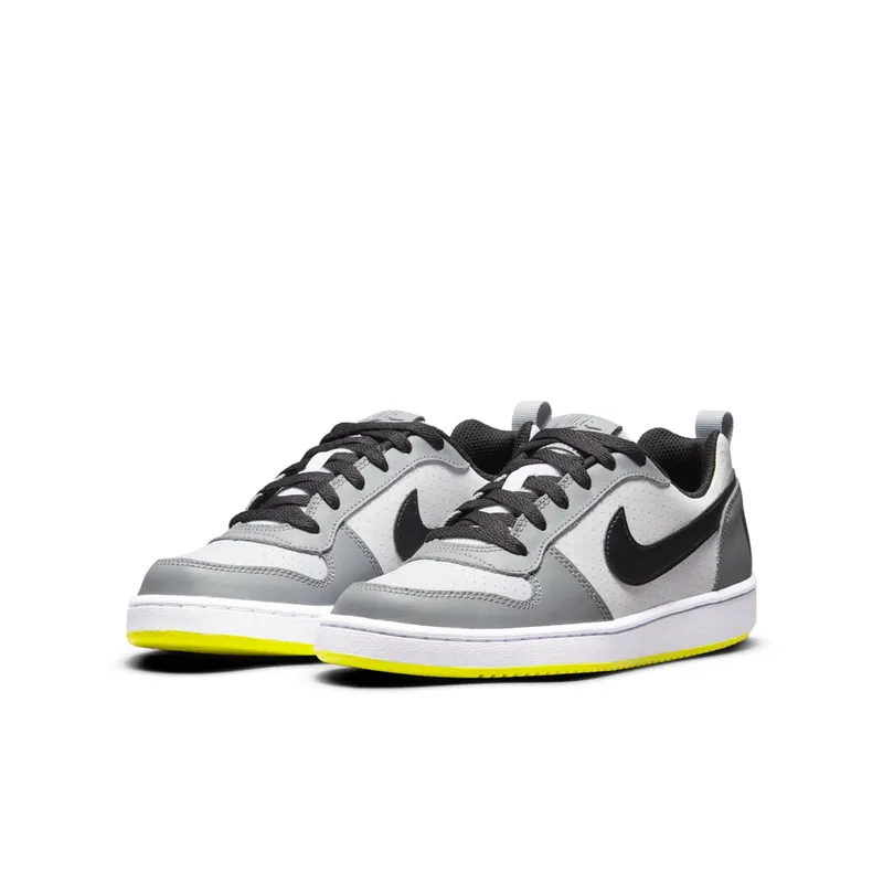 Nike Court Borough Low White Black Wolf Grey (GS) (839985-104)