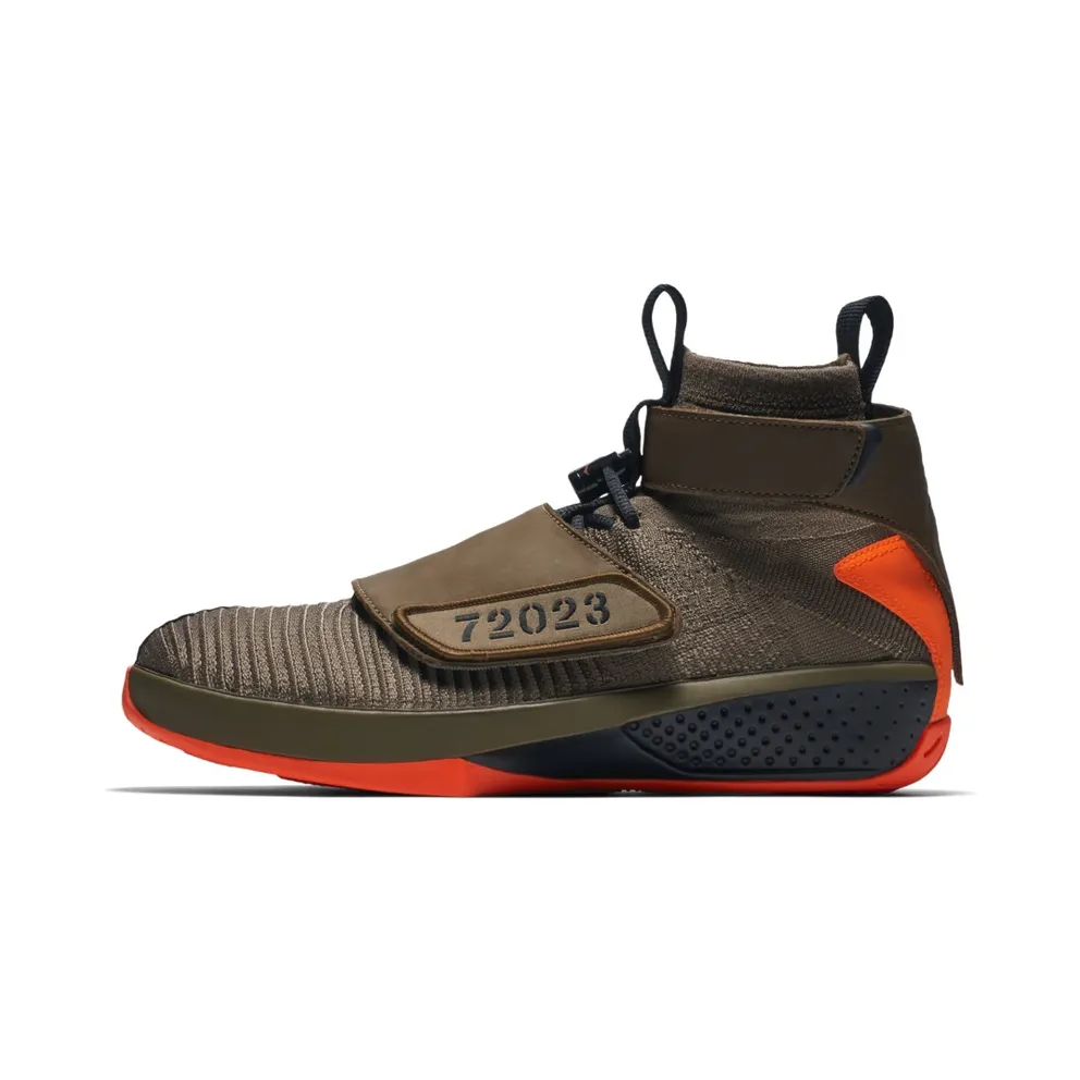 Jordan XX Flyknit R&B Melo Olive Medium Olive/Medium Olive-Safety Orange (BQ3271-200)