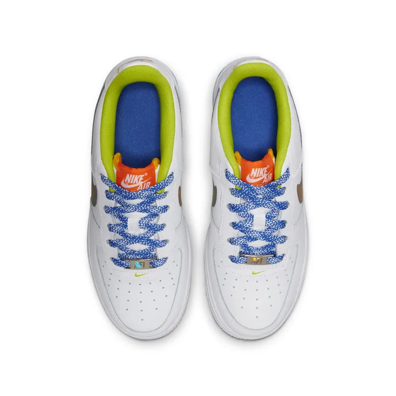 Nike Air Force 1 Low LV8 White Magma Orange (GS) (DQ7767-100)