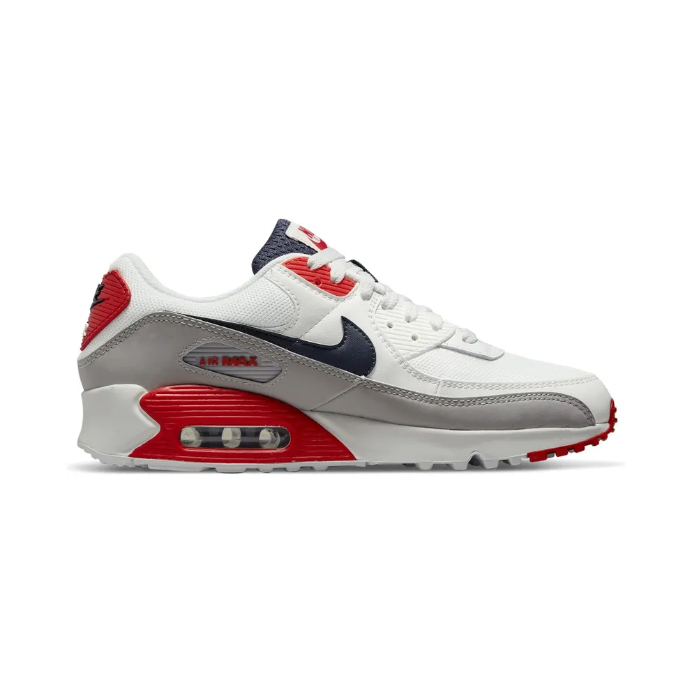Nike Air Max 90 USA (2021) – “White / Red-navy” (DB0625-101)