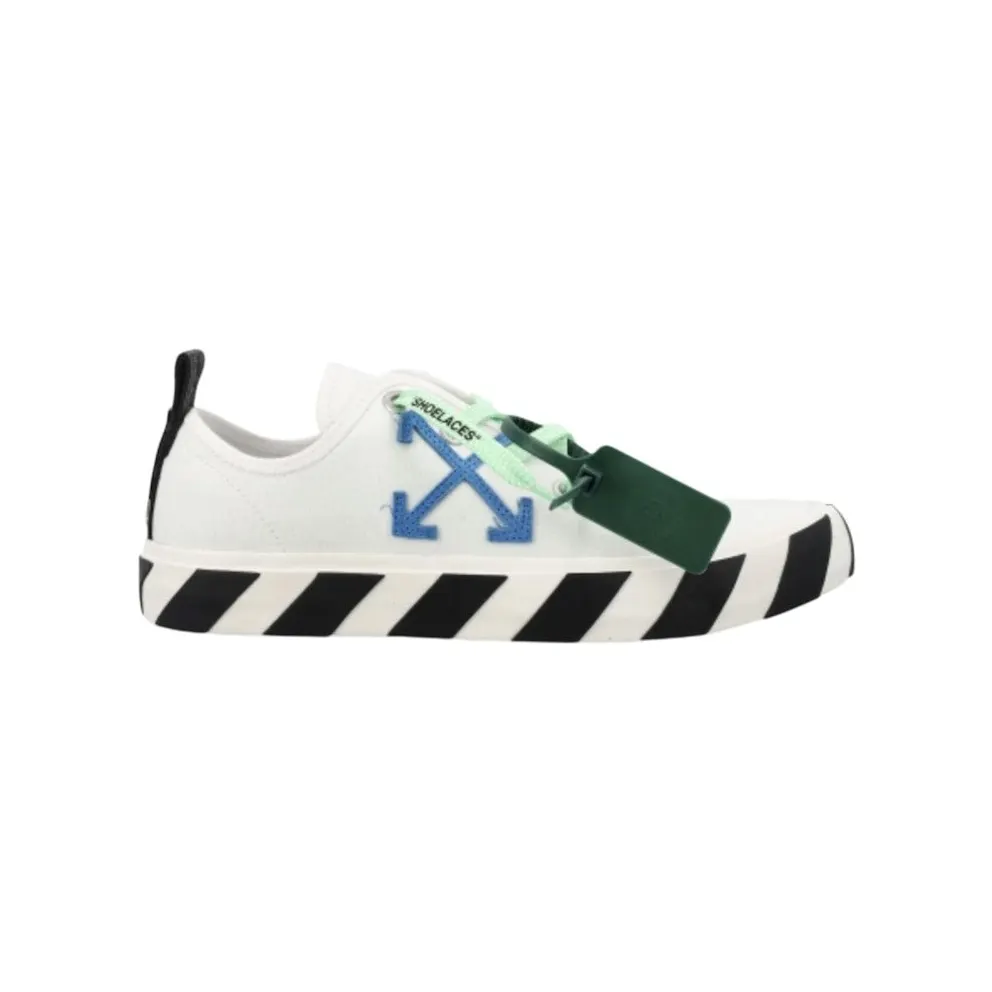 OFF-WHITE Hybrid Low Vulcanized Canvas White Navy Blue (OMIA245C99FAB0010146)