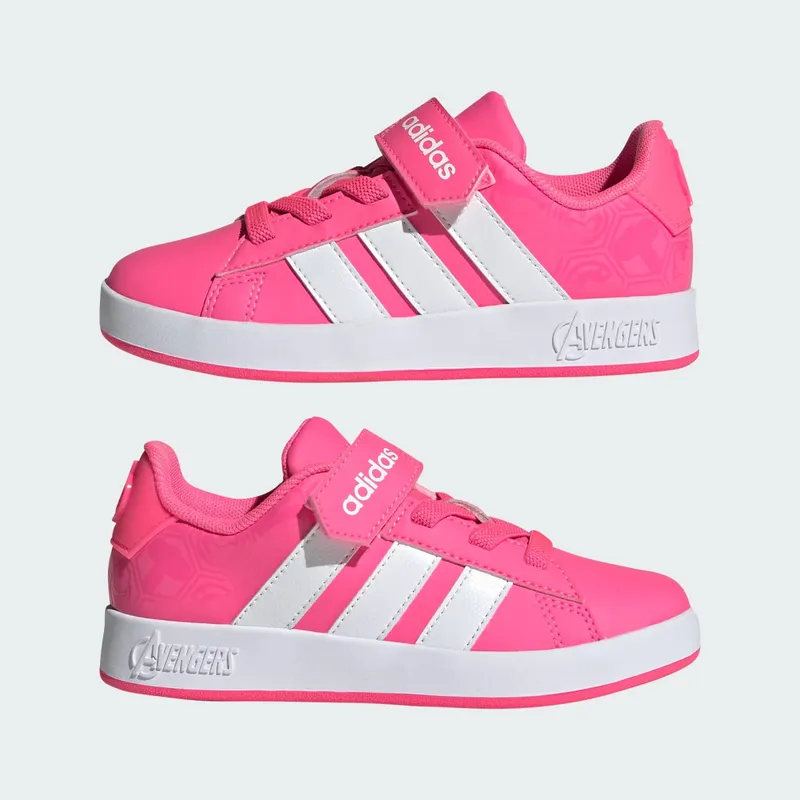 Adidas ADIDAS MARVEL AVENGERS GRAND COURT Shoes KIDS Lucid Pink / Cloud White / Clear Pink (JQ4140)