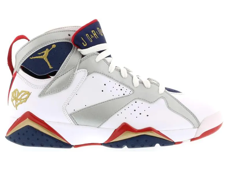 Air Jordan 7 Retro ‘For The Love Of The Game’ White/Mtllc Gold-Tr Rd-Mid Nvy (304775-103)