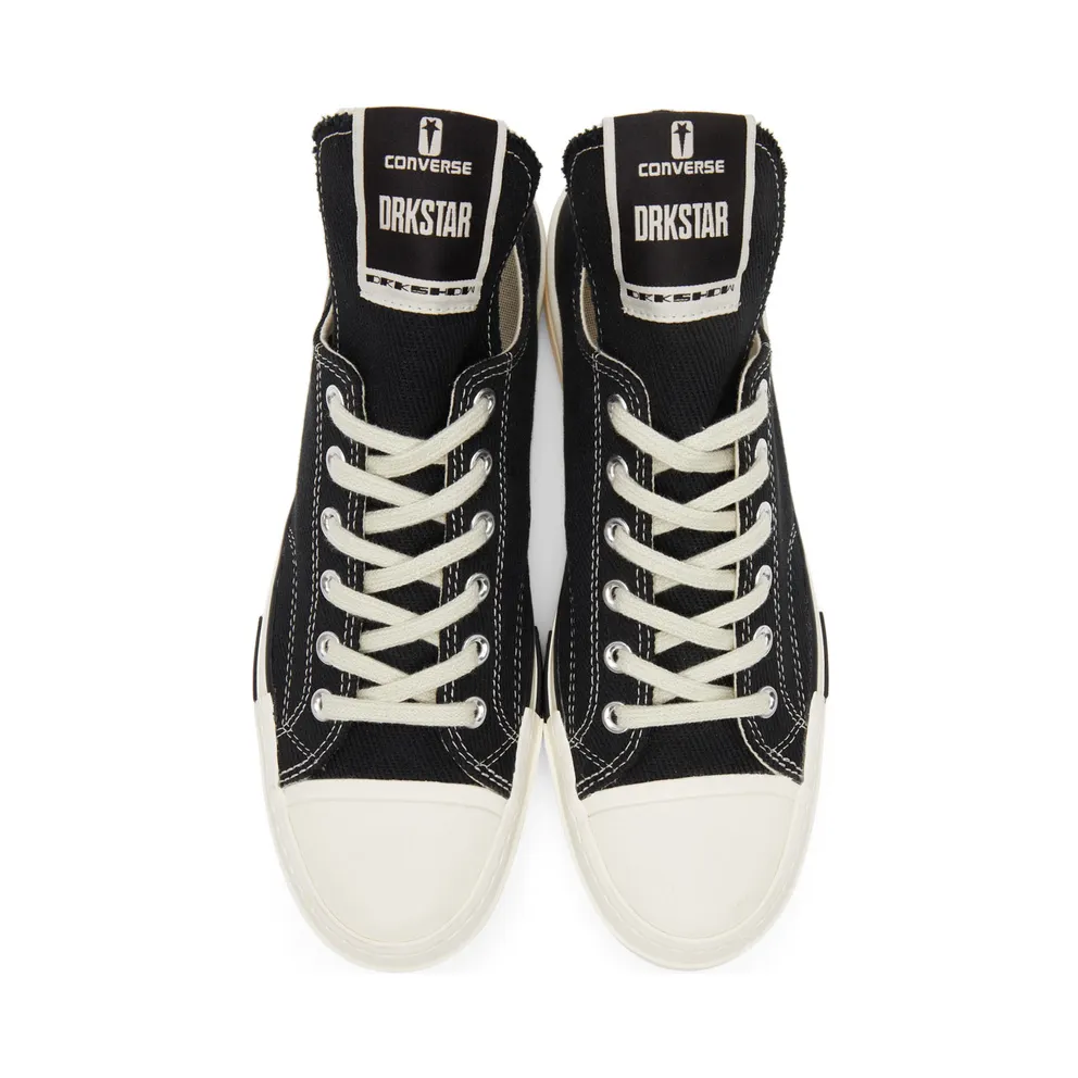 Rick Owens Drkshdw Black Converse Edition Drkstar Lo (DC02AX727 CTDR2)