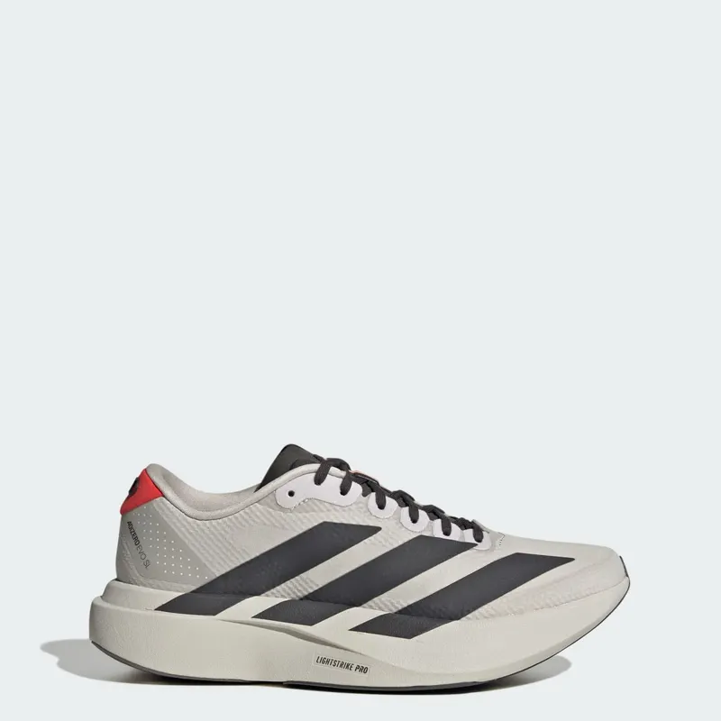 Adidas ADIZERO EVO SL WOVEN AUDI REVOLUT F1 TEAM SHOES Chalk Pearl / Utility Black / Hi-Res Red (KJ3703)