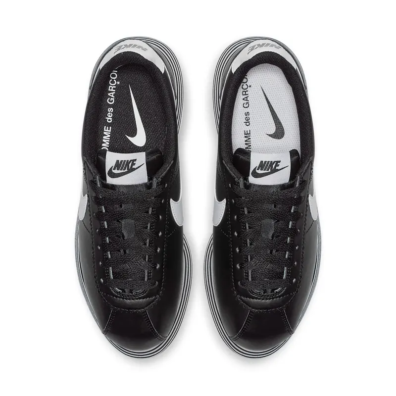 Nike  Cortez Platform Comme des Garcons Black White (W) Black/White (BV0070-001)