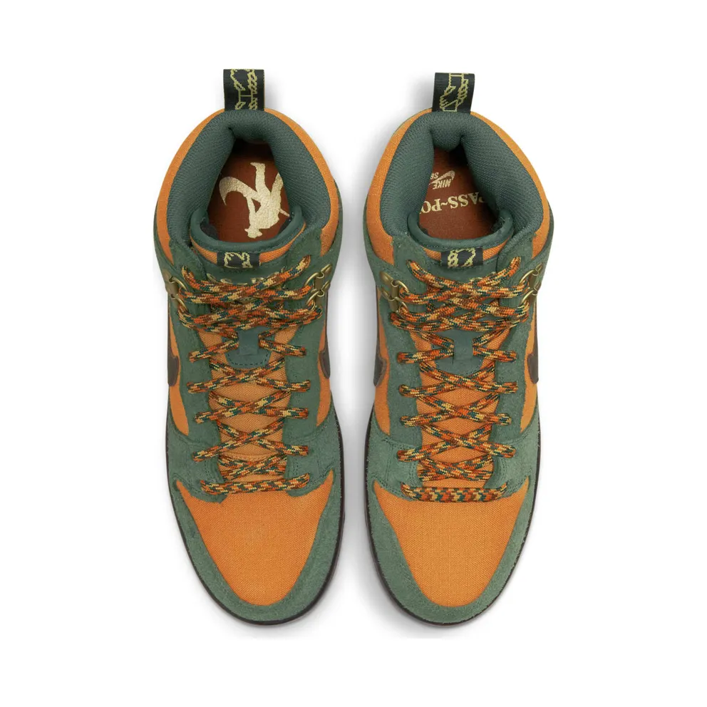 Nike x Pass-Port SB Dunk High Workboot – “Carbon Green / Cider-wheat Gold” (DO6119-300)