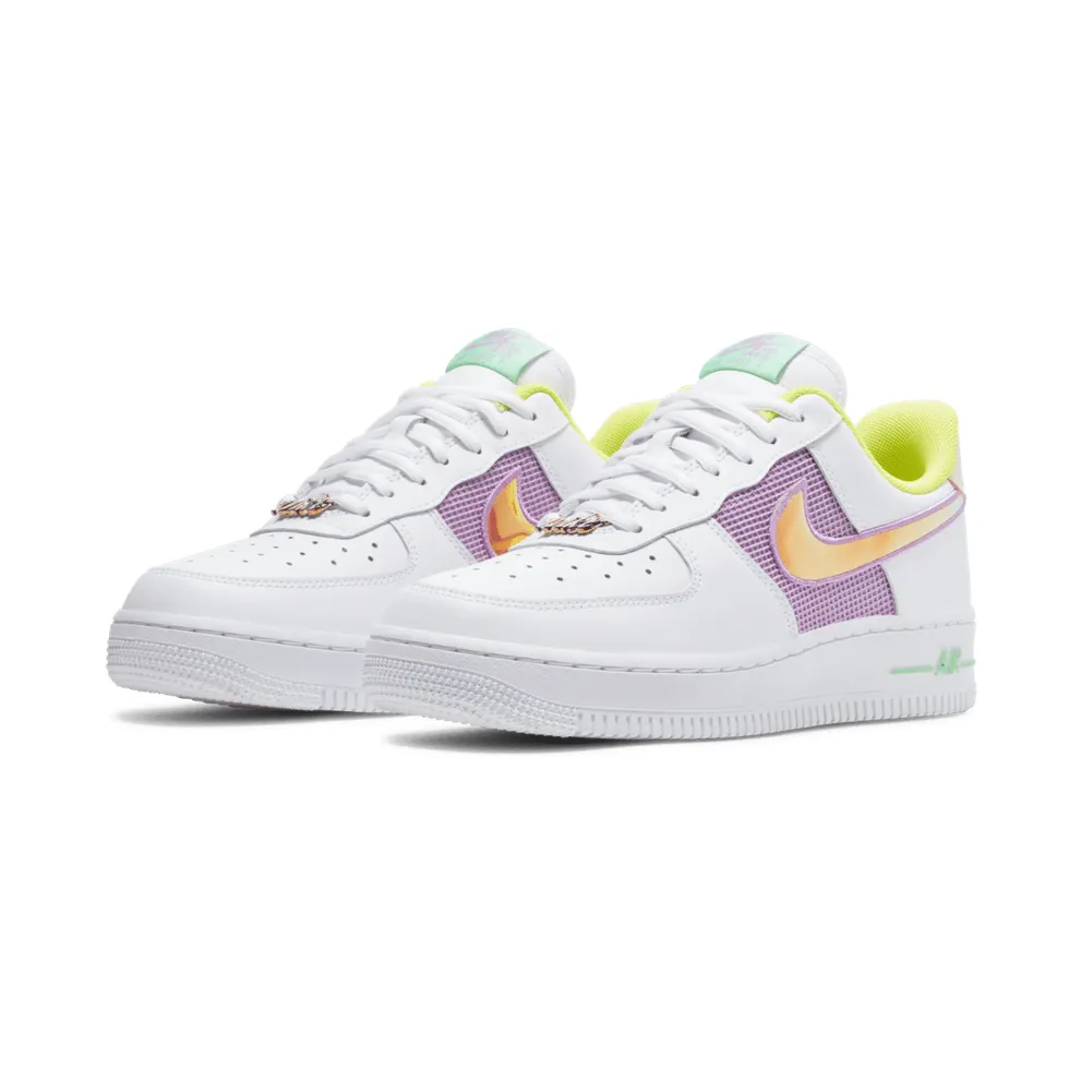 Nike Air Force 1 Low White Multi Pastel (W) White/Lemon Venom-Electro Green-Multi-Color (CW5592-100)