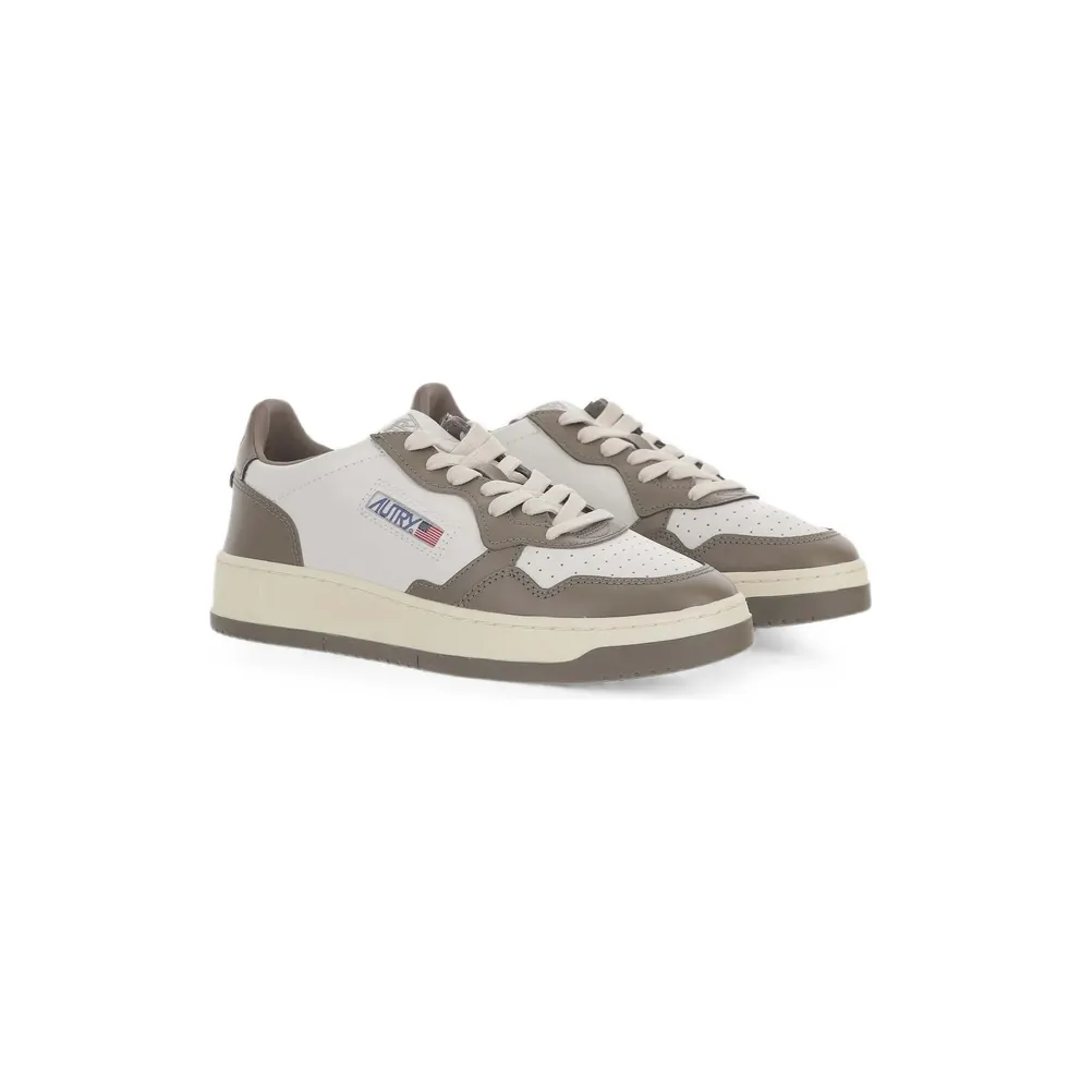 Autry Medalist Low-top “White/Brown” (AULM WB68)