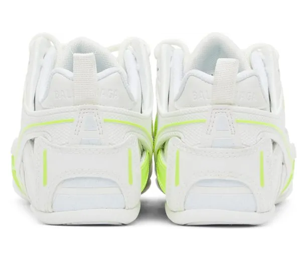 Balenciaga Off-White & Yellow Drive Sneakers (635497 W3AZ2) (4)