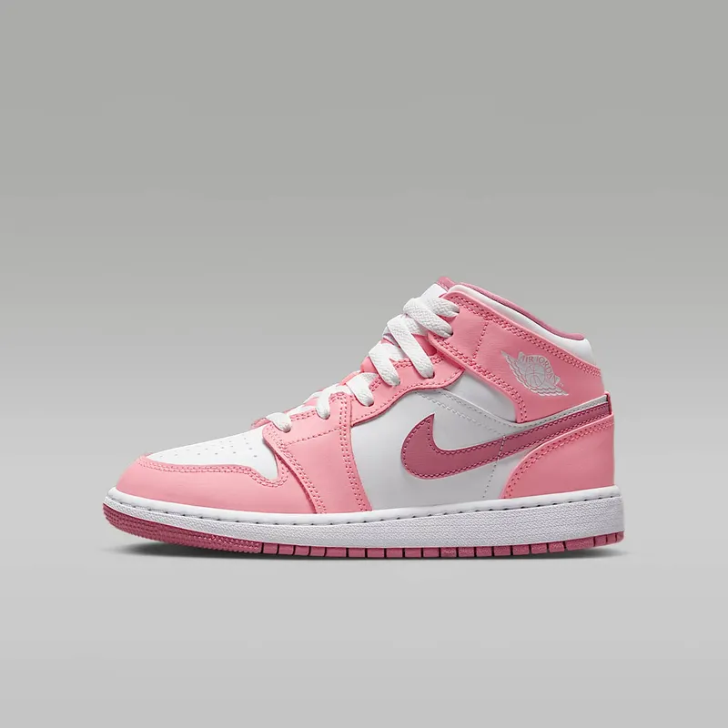 Nike Air Jordan 1 Mid Pink Valentine’s Day 2023 (GS) (DQ8423-616)